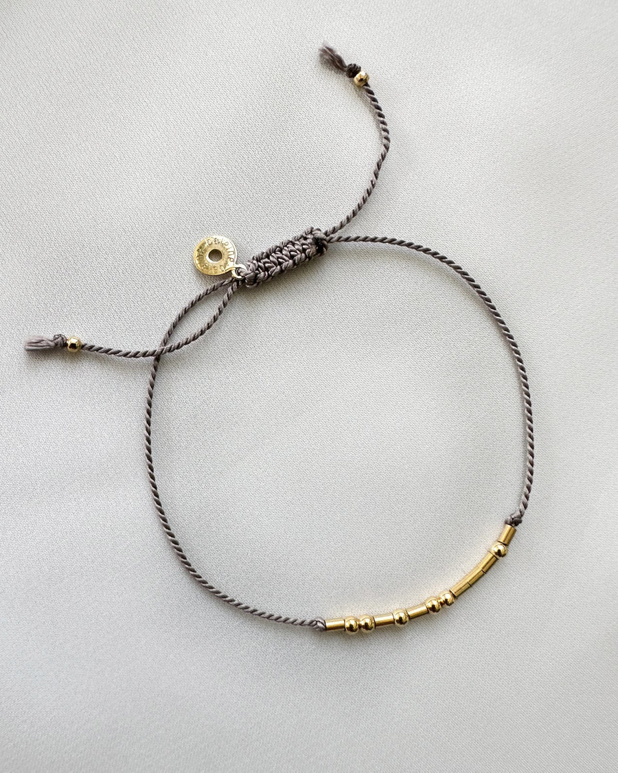 SILK Morse Code - Bracelet 18k Solid Gold