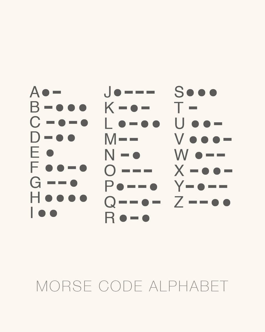 Morse Code Set (SAVE 10%)